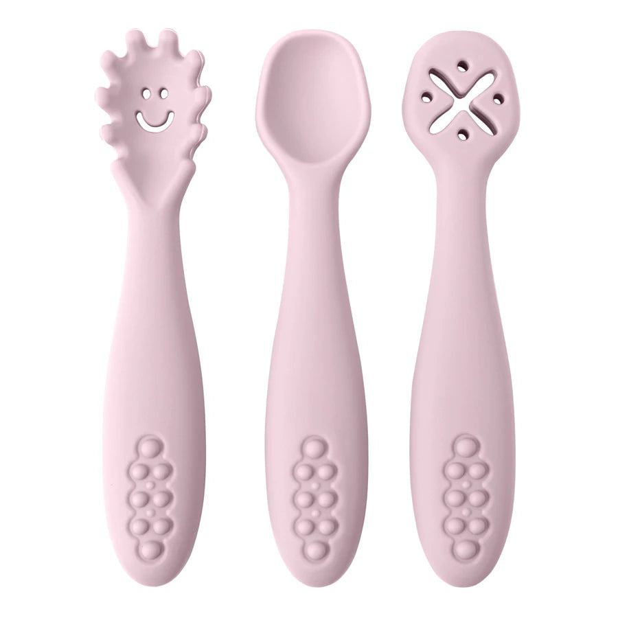 3PCS Silicone Spoon Fork Utensils