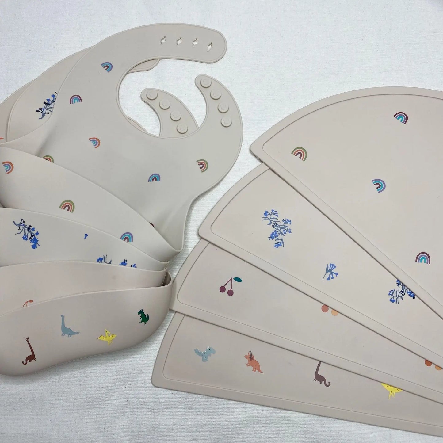 Printed Silicone Placemat & Bib