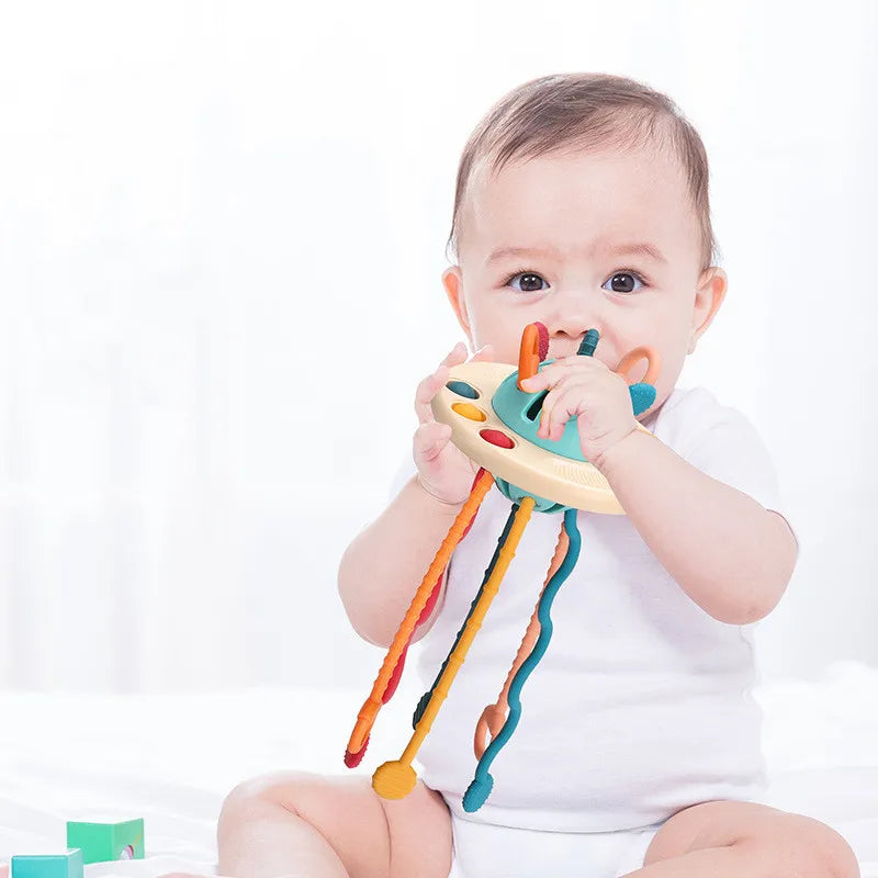 Octopus Silicone Pull String Sensory Toy