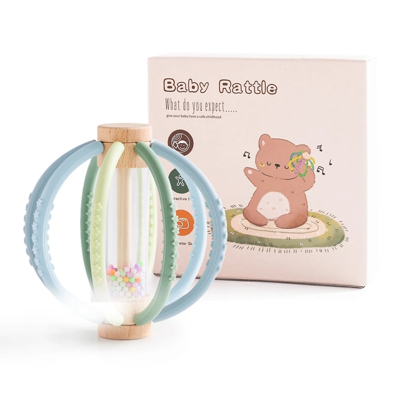 Baby Rattle Wooden Toy