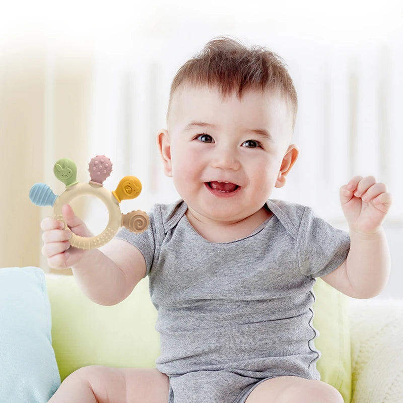 Silicone Baby Ring Teether