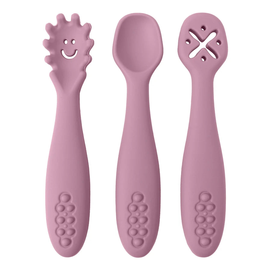 3PCS Silicone Spoon Fork Utensils