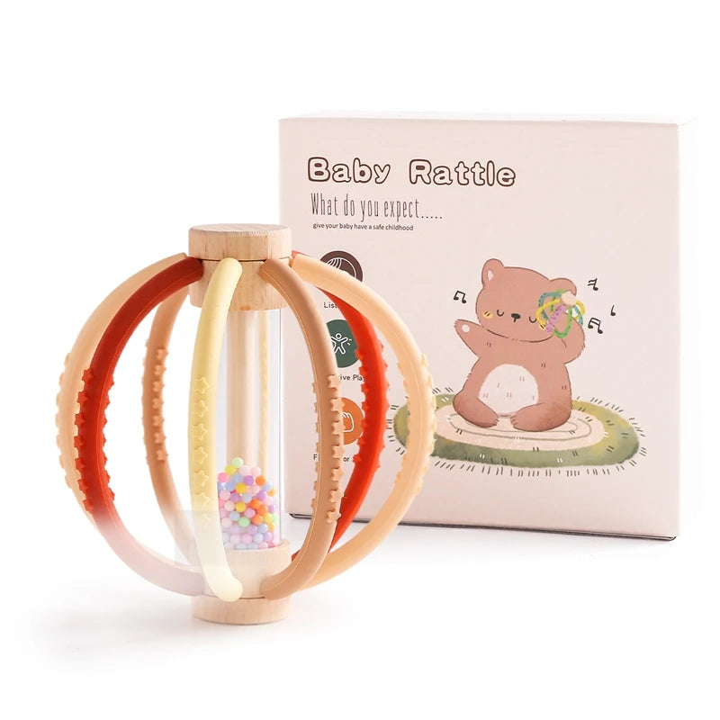 Baby Rattle Wooden Toy
