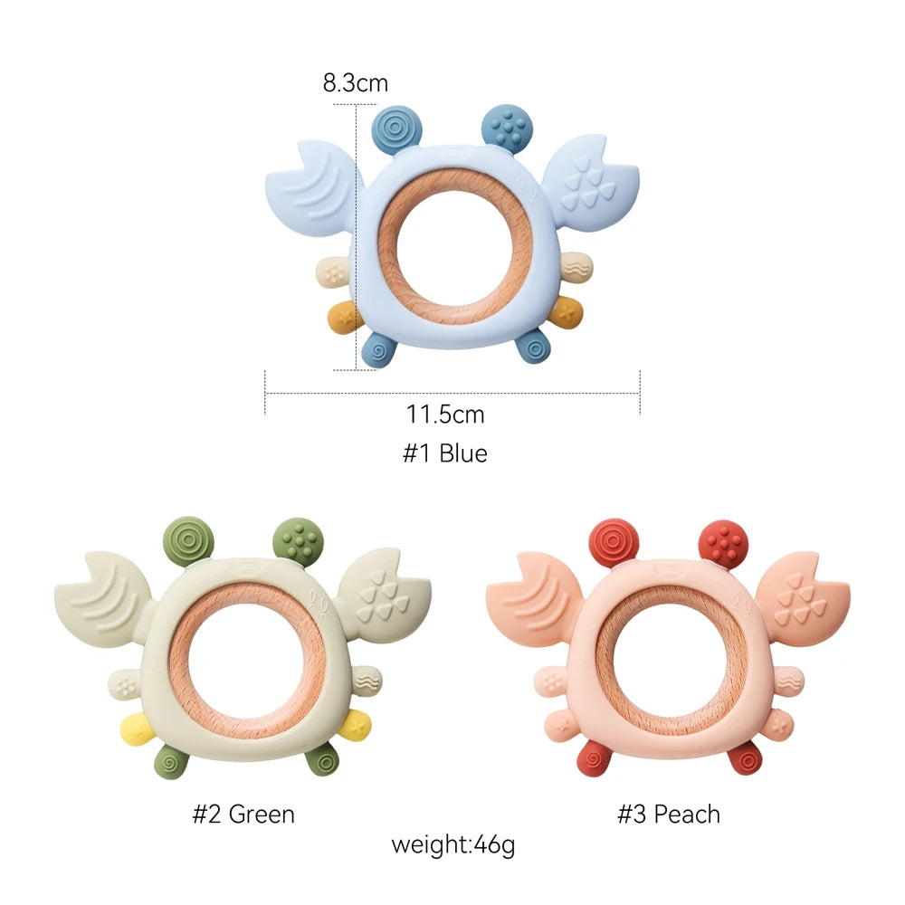 Silicone Crab Baby Teether