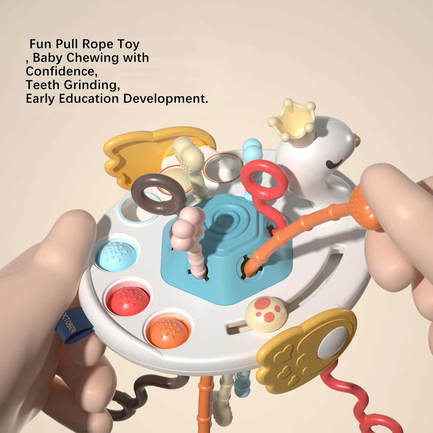 Octopus Silicone Pull String Sensory Toy
