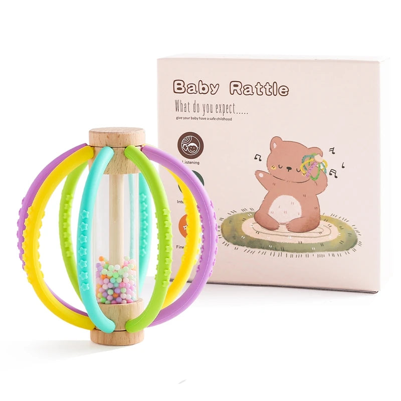 Baby Rattle Wooden Toy
