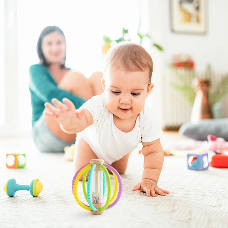 Baby Rattle Wooden Toy