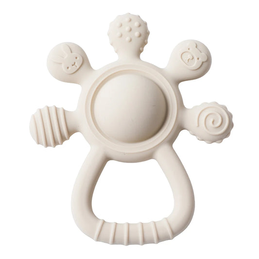 Silicone Teething Rattle Sensory Toy