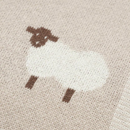 Super soft Sheep Knitted Newborn blanket