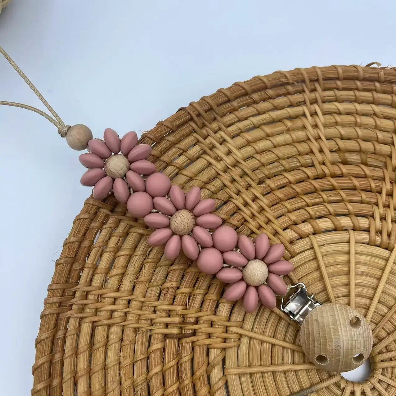 Baby Flower dummy Soother Clip