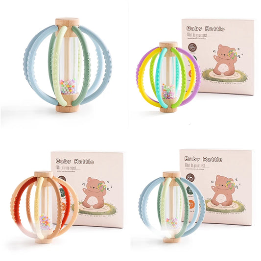 Baby Rattle Wooden Toy