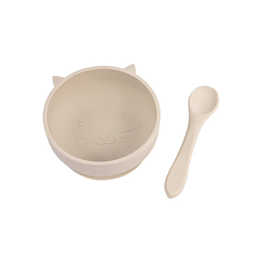 2pcs Silicone Baby Feeding Bowl Set