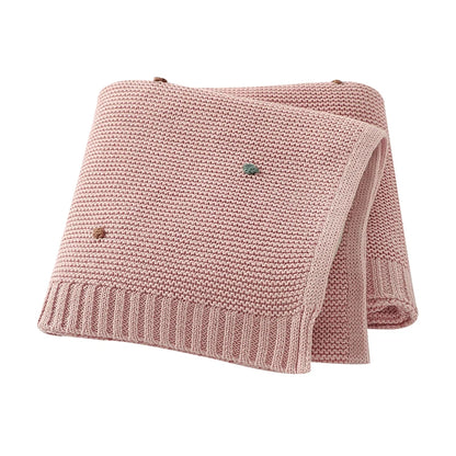 Super soft Dotted Knitted Newborn Blankets