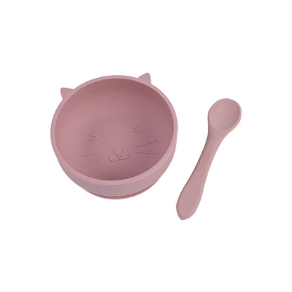 2pcs Silicone Baby Feeding Bowl Set